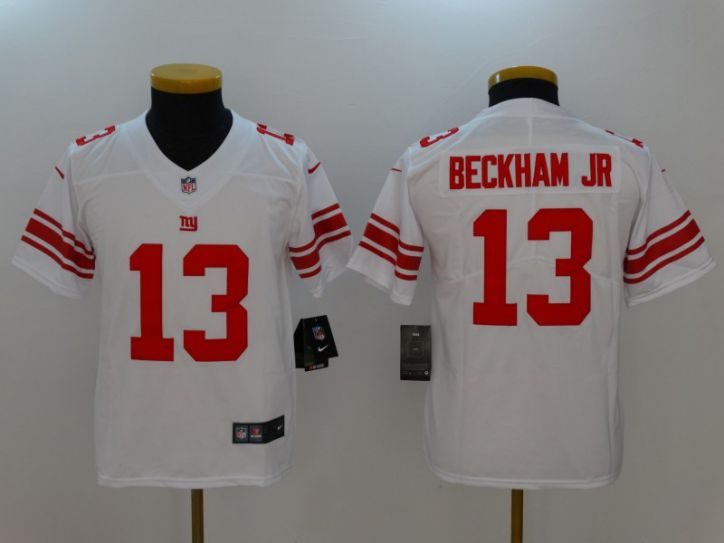 Youth New York Giants 13 Beckham JR White Nike Vapor Untouchable Limited NFL Jersey